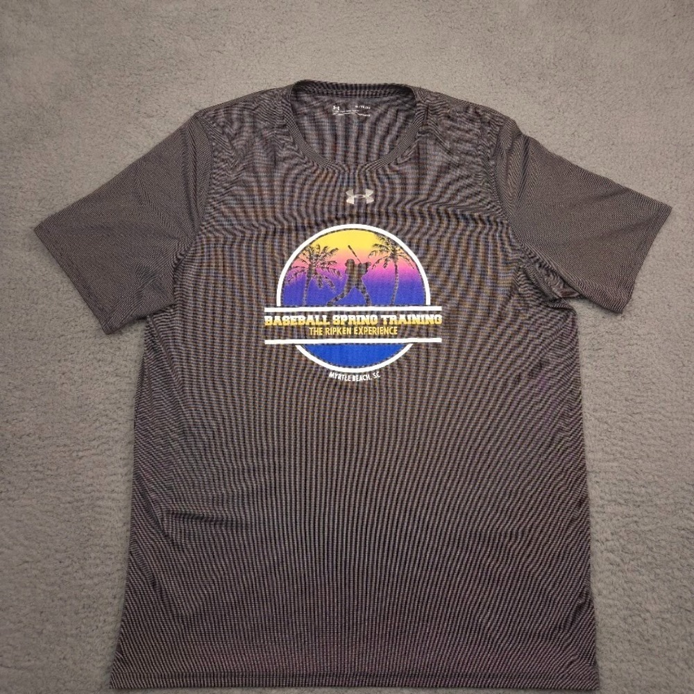Under Armour HeatGear Ripken Experience Baseball T-Shirt Mens XL‎ Gray Athletic
